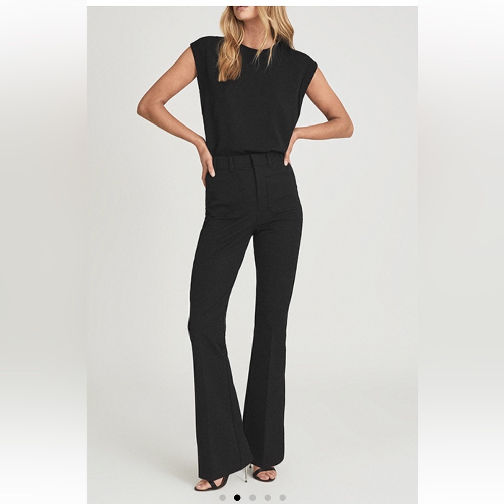 Reiss Sian black trousers; US size 10/UK size 14; new with tags